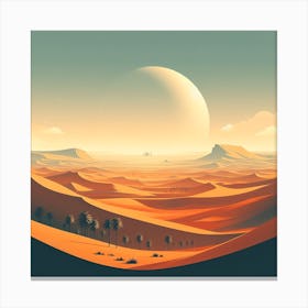 Desert Landscape Canvas Print