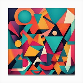 Abstract Geometric Shapes 8 Canvas Print