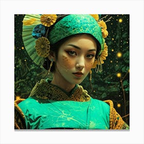 Japan Geisha Visual 17 Canvas Print