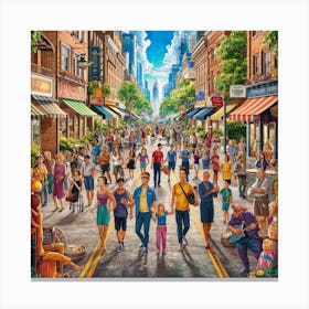 Street Scene Canvas Print