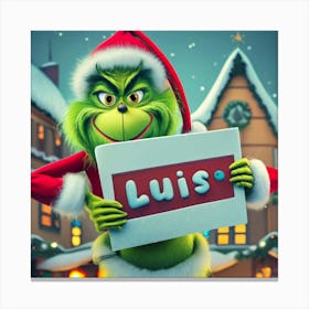 Grinch Canvas Print