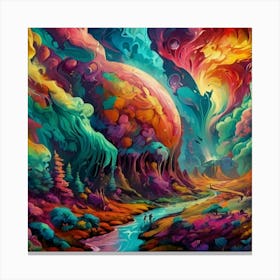 Psychedelic Painting Canvas Print