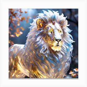 Lion of glass Canvas Print