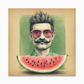 Watermelon Man 4 Canvas Print