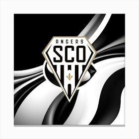 Angers SCO Logo Wall Arts 3 Canvas Print