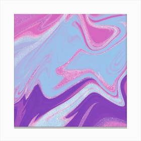 Purple And Pink Swirls Canvas Print