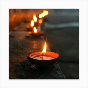 Lit Diyas Canvas Print