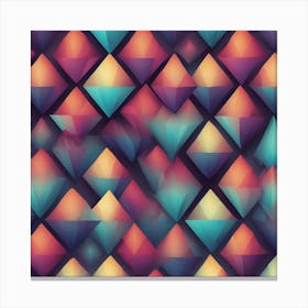 Abstract Triangles Canvas Print