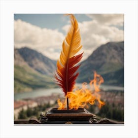 Feather Quill Canvas Print