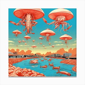 Jellyfish 32 Canvas Print