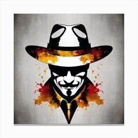 V For Vendetta 3 Canvas Print