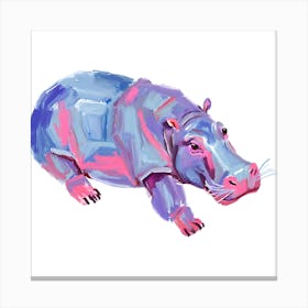 Hippopotamus 06 Canvas Print