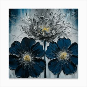 Blue Flowers 1 Canvas Print