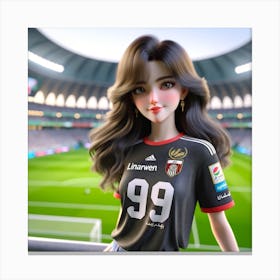 Soccer Girl 1 Canvas Print