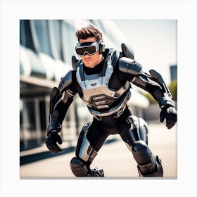 Futuristic Action Figure 1 Canvas Print