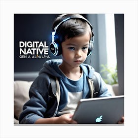 Digital Native 4 Canvas Print