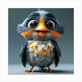 Bird 3d 1 Canvas Print