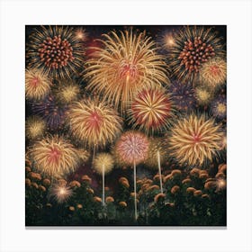 A Mesmerizing And Explosive Fireworks Display Insp Za 08qzztfugkjyvvcceyw Uthmwsm3tducuus7emf8kg Canvas Print