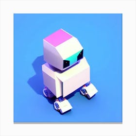 Robot Low Poly Creatures Canvas Print