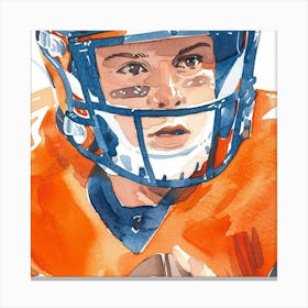 American Football Player 1 Canvas Print