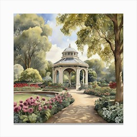 Battersea Park London Parks Garden 4 Painting Art Print Canvas Print