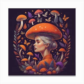 Mushroom Woman Canvas Print