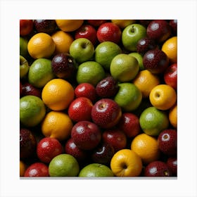 Colorful Fruit Background Photo Canvas Print