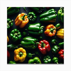 Colorful Peppers 83 Canvas Print