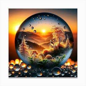 Landscape In The Water Canvas Print