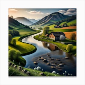 Landscape Painting Canvas Print