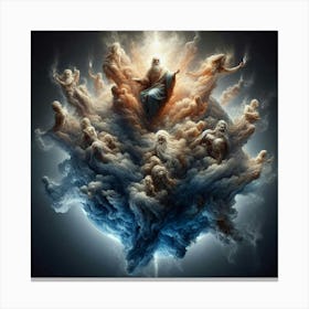 Jesus In The Clouds Canvas Print