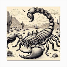 The gaint Scorpion Canvas Print