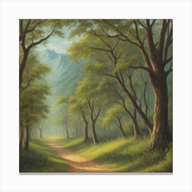 Path Through The Woods Canvas Print