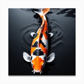 Albedobase Xl One Koi Fish In Calligraphy Style Splash Effects 0 Canvas Print