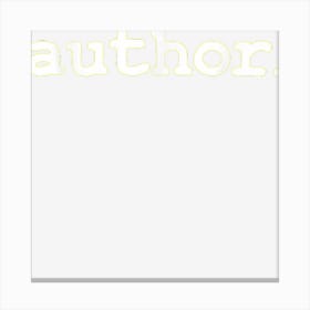 Books Novels Writing Writer Or Author Canvas Print