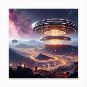 Alien Spaceship 4 Canvas Print