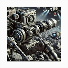 A Robotic Mining Drones Asterian Syndicate 1024 Canvas Print