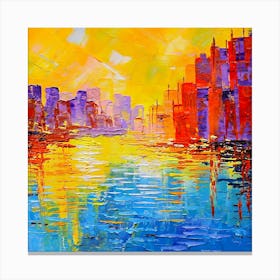 Sunset Cityscape Canvas Print