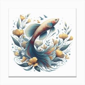 Aquarium fish Canvas Print