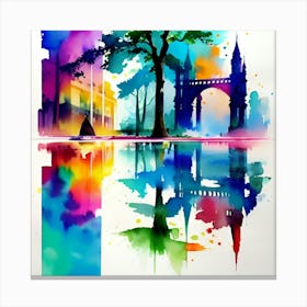 Edinburgh Cityscape Canvas Print