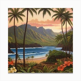 Hawaiian Sunset 5 Canvas Print