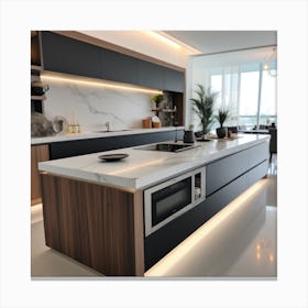 Modern Kitchen Design 3 Canvas Print