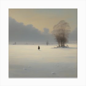 Fresh snow Canvas Print