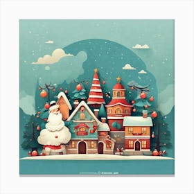 Christmas Village Canvas Print