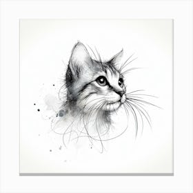 Cat Portrait 1 Canvas Print