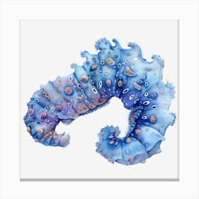 Blue Sea Creature Canvas Print