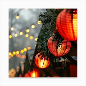 Christmas Market Canvas Print