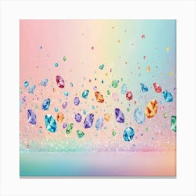 Colorful Diamonds Canvas Print