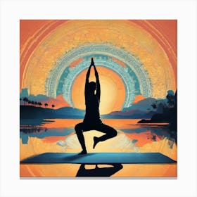 Yoga Pose 1 Canvas Print