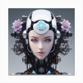 Robot Girl 5 Canvas Print